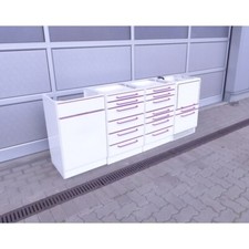 4er Arbeitzeile Möbelzeile