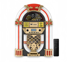 Arkrocket Athena Mini Jukebox/Tabletop CD Player/Bluetooth Speaker/Radio/USB