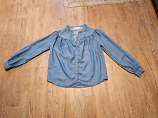 Jeanshemd in Blau von  PROMOD * Gr. S/36 * 80er Stil * Boho