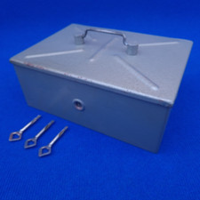 antike frühe DDR-Geldkassette Mini-Möbeltresor - Selten: Sicherheitsschloss