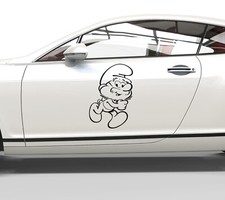 Aufkleber Die Schlümpfe Papa Schlumpf - Sticker für alle glatten Oberflächen