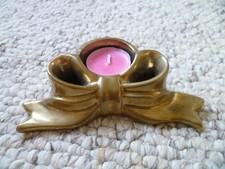 Goldschleife Teelicht