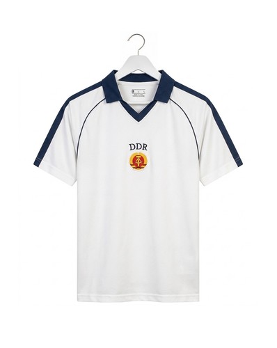 Ddr retro trikot weiß - trikot, |