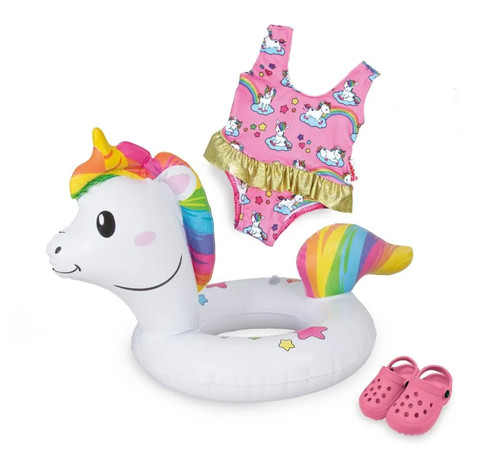 Puppen schwimmset einhorn - puppen-schwimmset,