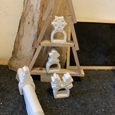  4 Stück Weihnachten Serviettenringe Halter Strass Serviettenringe Perle