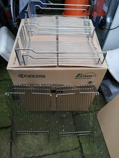 4 x Metall Regal BALTON Gitterboden - Einschub Chrom 45 x 25 x 8 cm