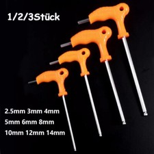 2.5~14mm T Griff Inbusschlüssel Ball End Tip Hex Key Metric CR-V Stahl Lange Arm