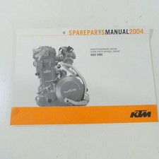 original KTM 660 SMC Motor Ersatzteilkatalog Teilekatalog Handbuch 2004 A3409