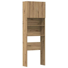 Waschmaschinenschrank Artisan-Eiche 64 x 24 x 190 cm Holzwerkstoff Platzsparend