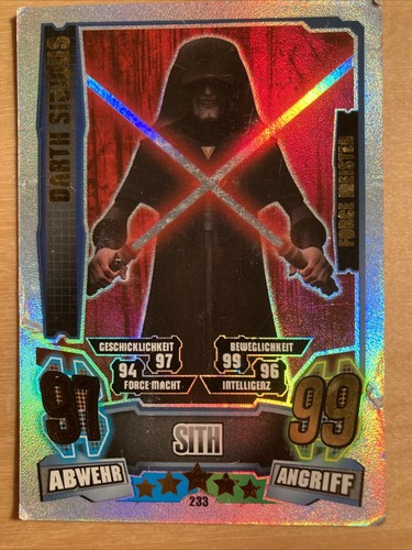 Star wars match attax darth - star,