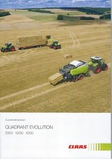 Claas Quadrant Evolution Quaderballenpresse Schlepper Prospekt