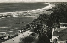 01-497 Ansichtskarte Heringsdorf Ostseestadion mit Blick nach Ahlbeck Usedom DDR