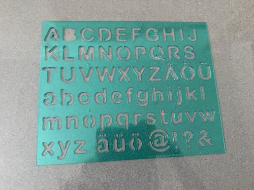Buchstaben schablone alphabet - buchstaben,