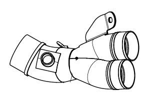 Akrapovic link pipe - -,
