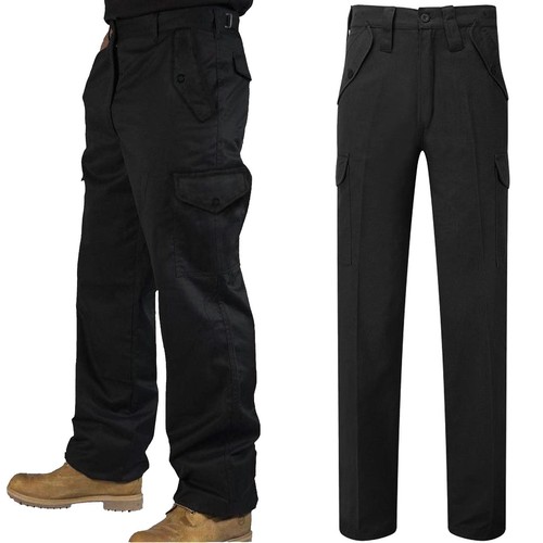 New mens black trousers worker - mens,