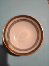 Kahla Porzellan 6 Kompottschälchen  mit Poliergold Bordüre