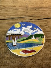 Alte autoplakette emailliert - alte,