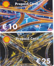 Geschenkkarten Shell Prepaid Motive Straßen bei Nacht leer 0105+0106 Set 2 Stück