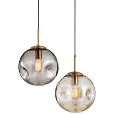 Elegante hängende Grübchen Glas Pendelleuchte - Lampe Leuchte für Küche, Insel