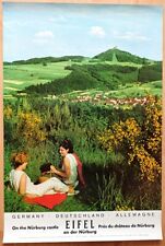 original Plakat Werbe Poster Nürburg Eifel Rheinland-Pfalz  60er Jahre