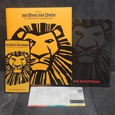 König Der Löwen Musical Heft Die Besetzung Flyer Altes Ticket Von 2003 