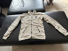 Spooks Sweatshirt Jacke ohne Kapuze in beige Größe S