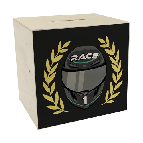 Motorsport helm spardose - spardose, aus