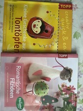 2 Bastelbücher Ton Und