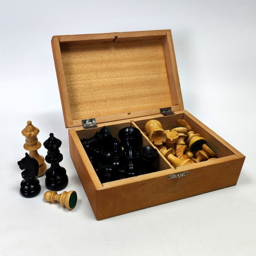 Vintage schachspiel holz - vintage,