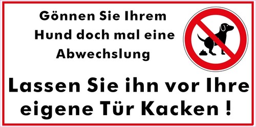 Schild hinweis hundeklo - schild,
