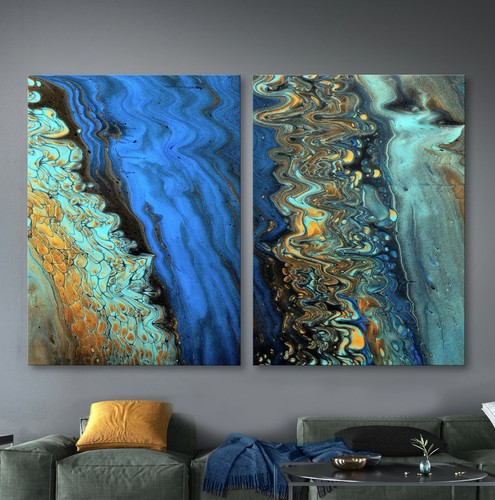 Stream abstrakt leinwand - stream,
