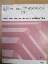 Original Honda Werkstatthandbuch  CRX,  1992, Wartung, Reparatur u. Konstruktion