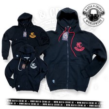 Mafia & Crime Worldwide Boys Zipper Patch gedruckt MC Jacke Kapuze NEU