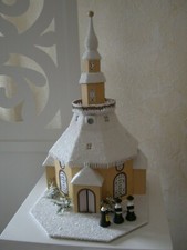 Lichterhaus Erzgebirge Olbernhau Seiffener Kirche + Kurrende + Beleuchtung NEU