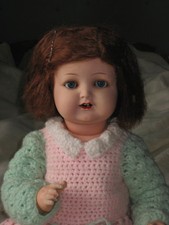 Uralte seltene Schildkrötpuppe  -  SK in Raute  -  156/10  -  30er Jahre