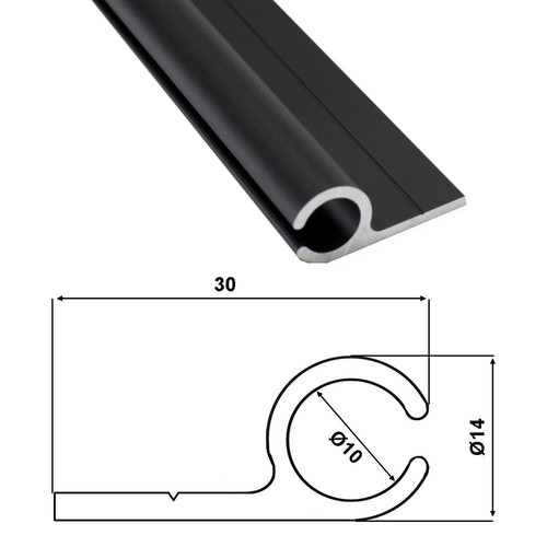 Kederschiene 50m - kederschiene, 1,50m