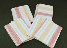 6-teilig Aussteuer Bettwäsche 4xKissen 2xBezug 128x200 Streifen Damast OVP (N)