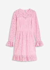Spitzenkleid mit satinband und - satinband,