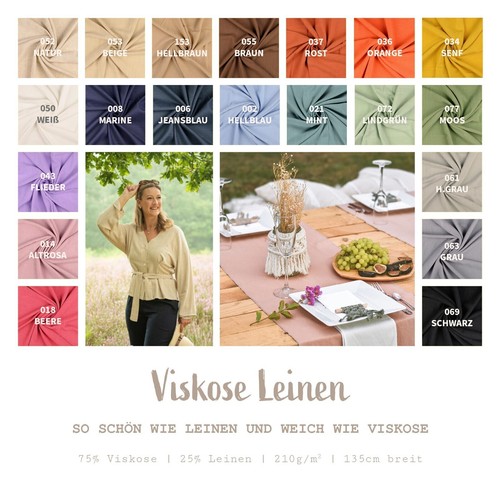 Leinen mit viskose weiches - mit,