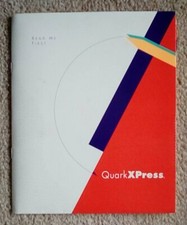 Vintage Quark XPress Read Me erste Broschüre Handbuch 1991 Apple Macintosh Mac