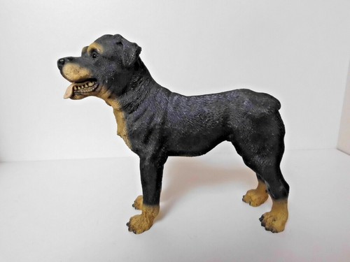 Rottweiler figur kunststein - rottweiler,