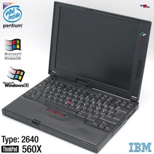 NOTEBOOK IBM THINKPAD 560X PENTIUM MMX 4GB 32MB LAPTOP WINDOWS 95 2640700 2640