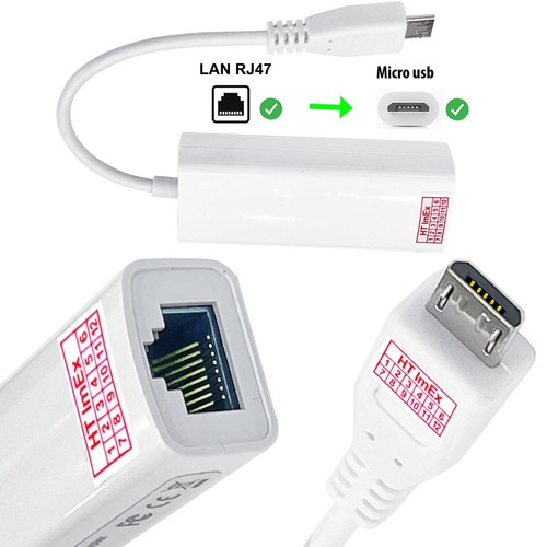 Weiß micro usb rj45 lan - rj45,