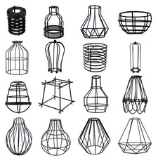 Lampenschirm Metallkäfig Hängelampe Vintage Deckenlampenschirm Draht Schirm E27