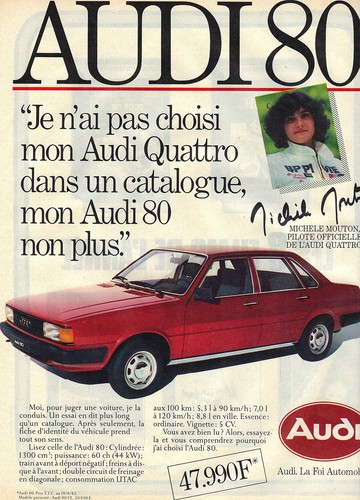Reklame werbung 1982 audi - 1982, 80