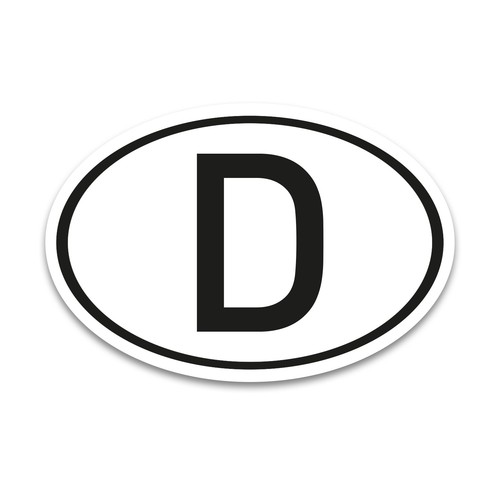 Aufkleber länderkennzeichen - aufkleber,