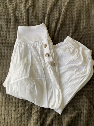 Weiße luftige damenhose - weiße,luftige,