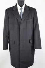 Cinque schwarz-grauer Mantel Herbst/Winter Gr.54/XL Schurwolle Viskose Polyester