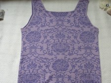 OLEANA Strick-Top, Flieder,  Gr.  M   75% Wolle und 25 % Seide