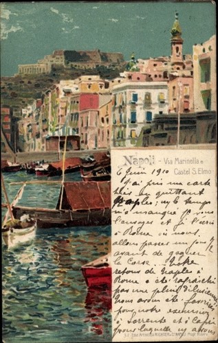 Künstler napoli neapel - ak,